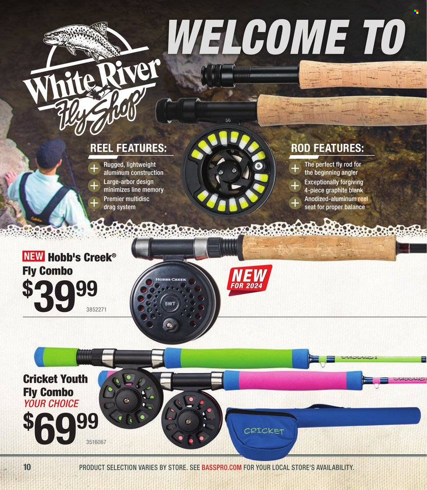 thumbnail - Bass Pro Shops Flyer - Sales products - reel. Page 10.