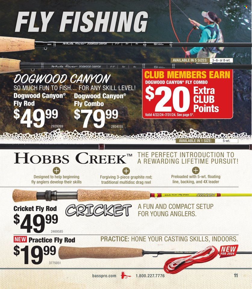 thumbnail - Bass Pro Shops Flyer - Sales products - fish, reel, leader. Page 11.