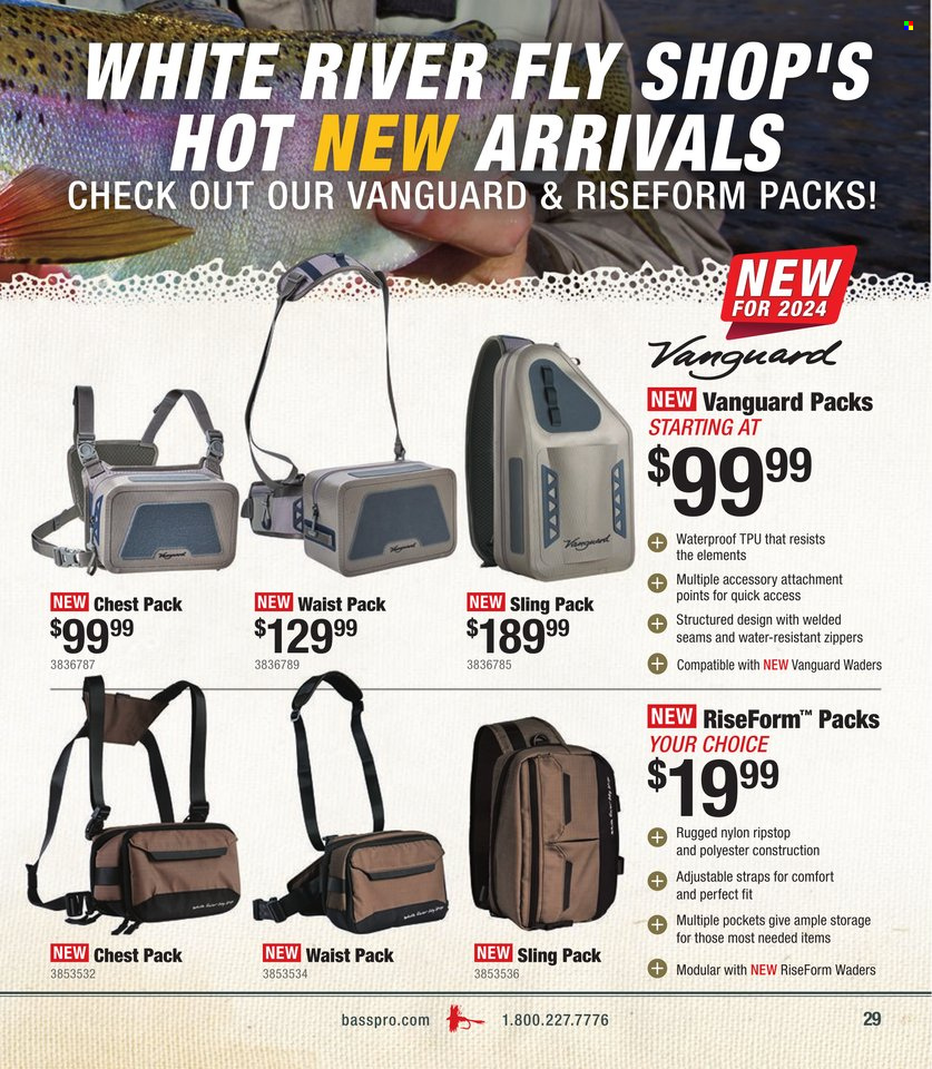 thumbnail - Bass Pro Shops Flyer - Sales products - waist pack. Page 29.