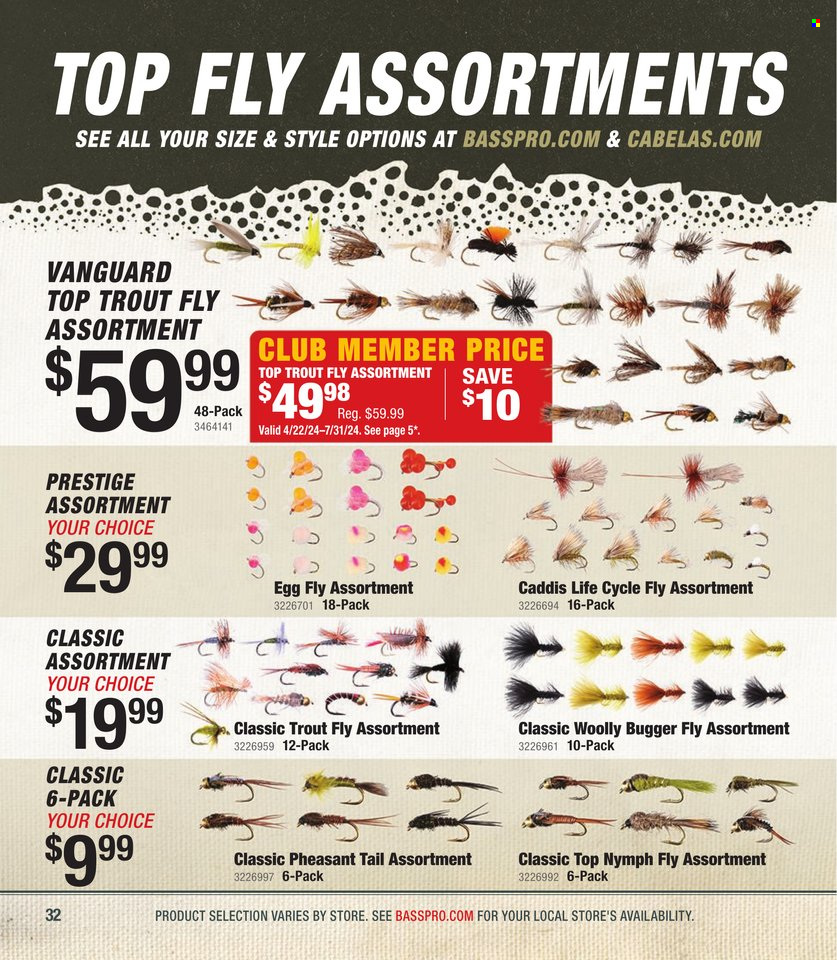 thumbnail - Bass Pro Shops Flyer - Sales products - eggs. Page 32.