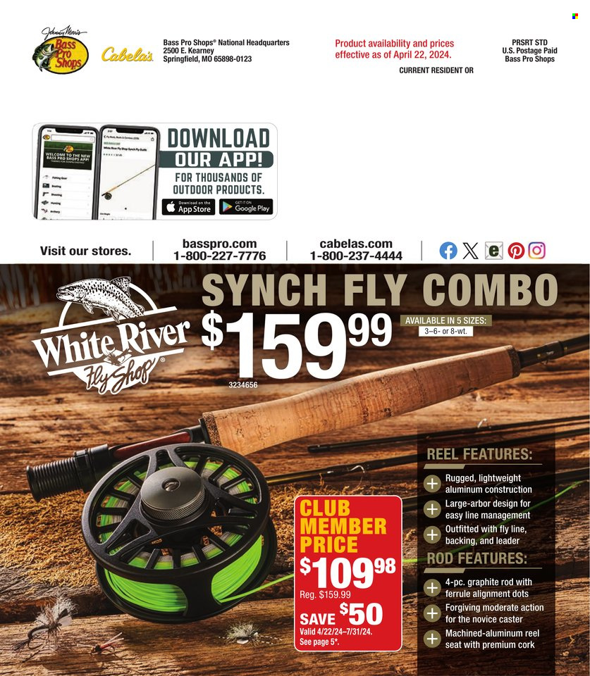 thumbnail - Bass Pro Shops Flyer - Sales products - Bass Pro, reel, leader. Page 60.