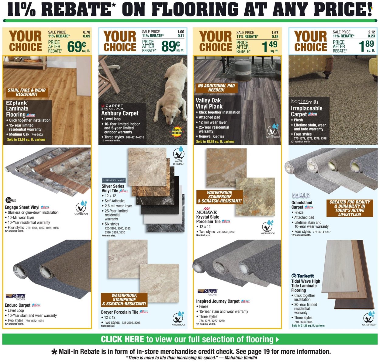 thumbnail - Menards Flyer - 04/25/2024 - 05/05/2024 - Sales products - Tide, WAVE, Breyer, flooring, laminate floor, porcelain tile. Page 28.