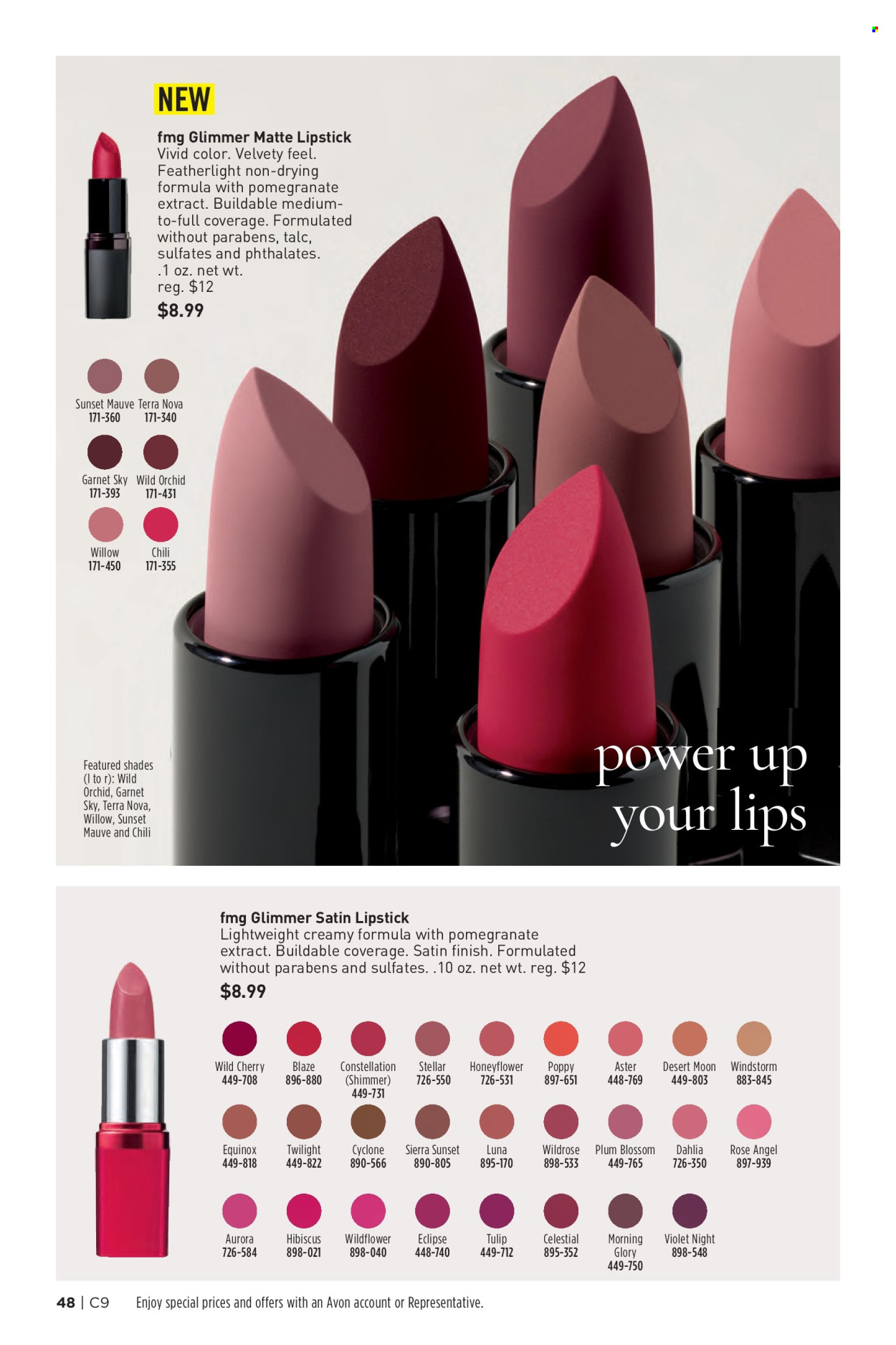 thumbnail - Avon Flyer - 04/24/2024 - 05/07/2024 - Sales products - Avon, lipstick, shades. Page 48.