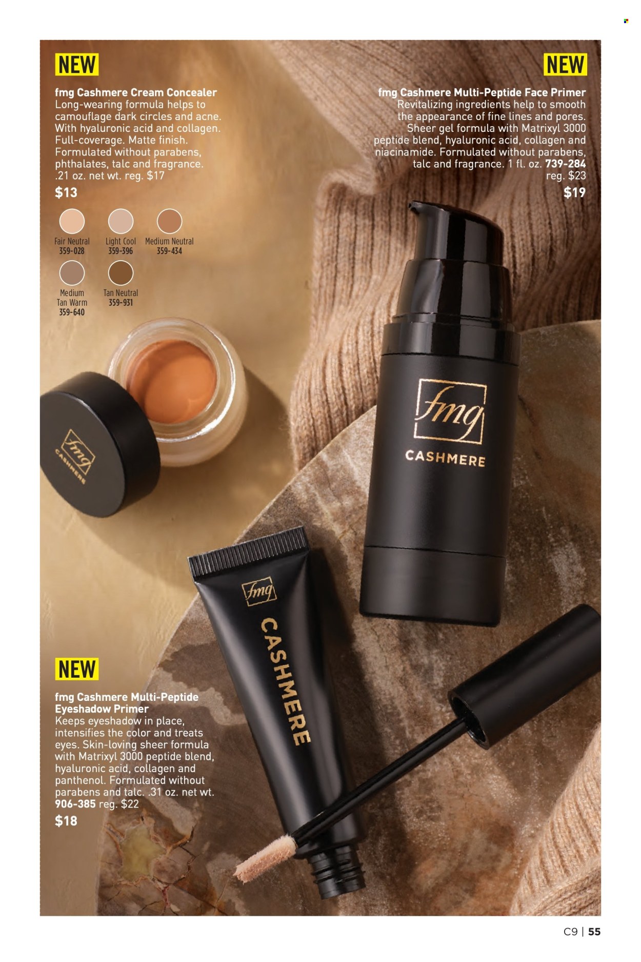 thumbnail - Avon Flyer - 04/24/2024 - 05/07/2024 - Sales products - Niacinamide, corrector, eyeshadow, face primer. Page 55.