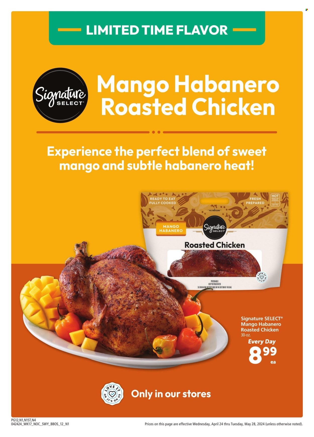 thumbnail - Safeway Flyer - 04/24/2024 - 05/28/2024 - Sales products - chicken, chicken roast, ready meal. Page 12.