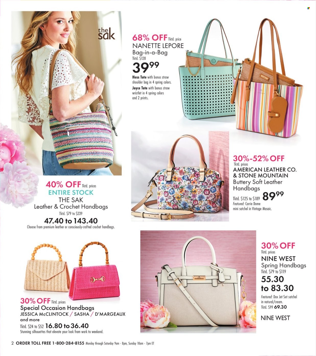 thumbnail - Boscov's Flyer - 04/25/2024 - 05/15/2024 - Sales products - Jet, straw, handbag, shoulder bag. Page 2.