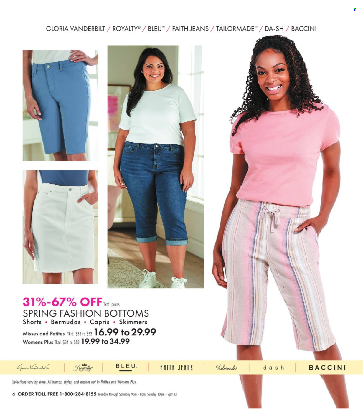 thumbnail - Boscov's Flyer - 04/25/2024 - 05/15/2024 - Sales products - Gloria Vanderbilt', shorts, jeans. Page 6.