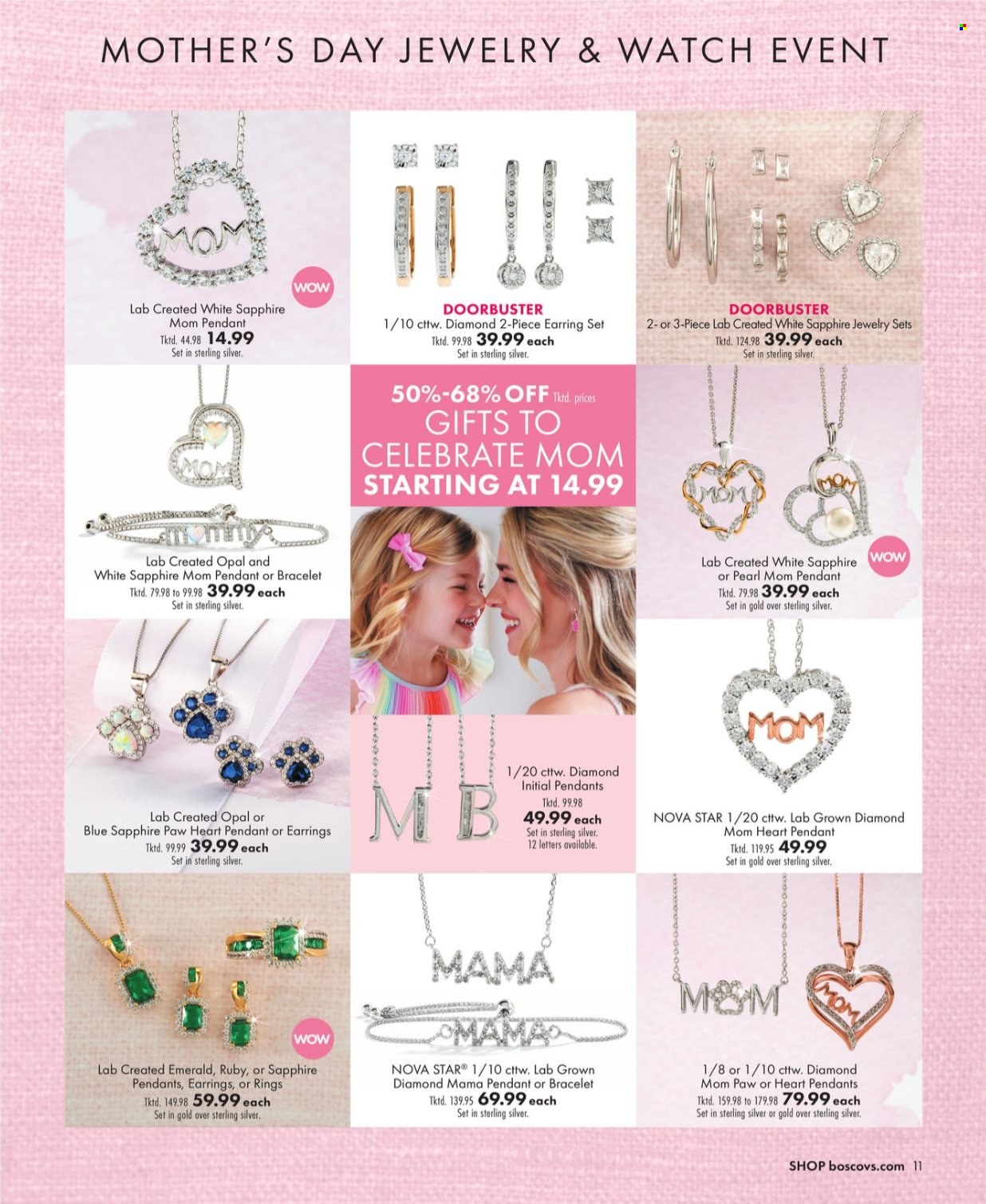 thumbnail - Boscov's Flyer - 04/25/2024 - 05/15/2024 - Sales products - M&M's, bracelet, earrings, watch, pendant, jewelry. Page 11.