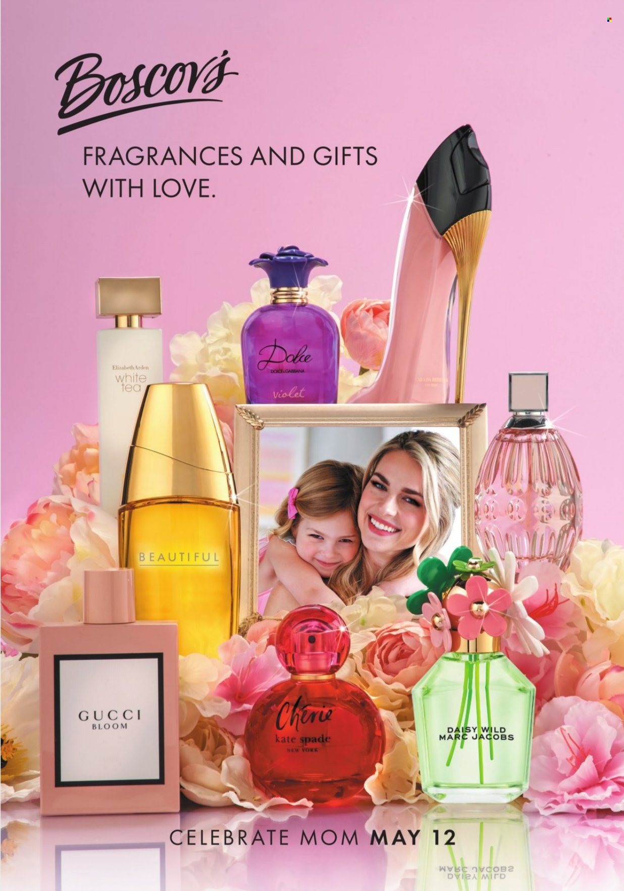 thumbnail - Boscov's Flyer - 04/25/2024 - 05/15/2024 - Sales products - Dolce & Gabbana, Gucci, Marc Jacobs, Elizabeth Arden, fragrance. Page 1.