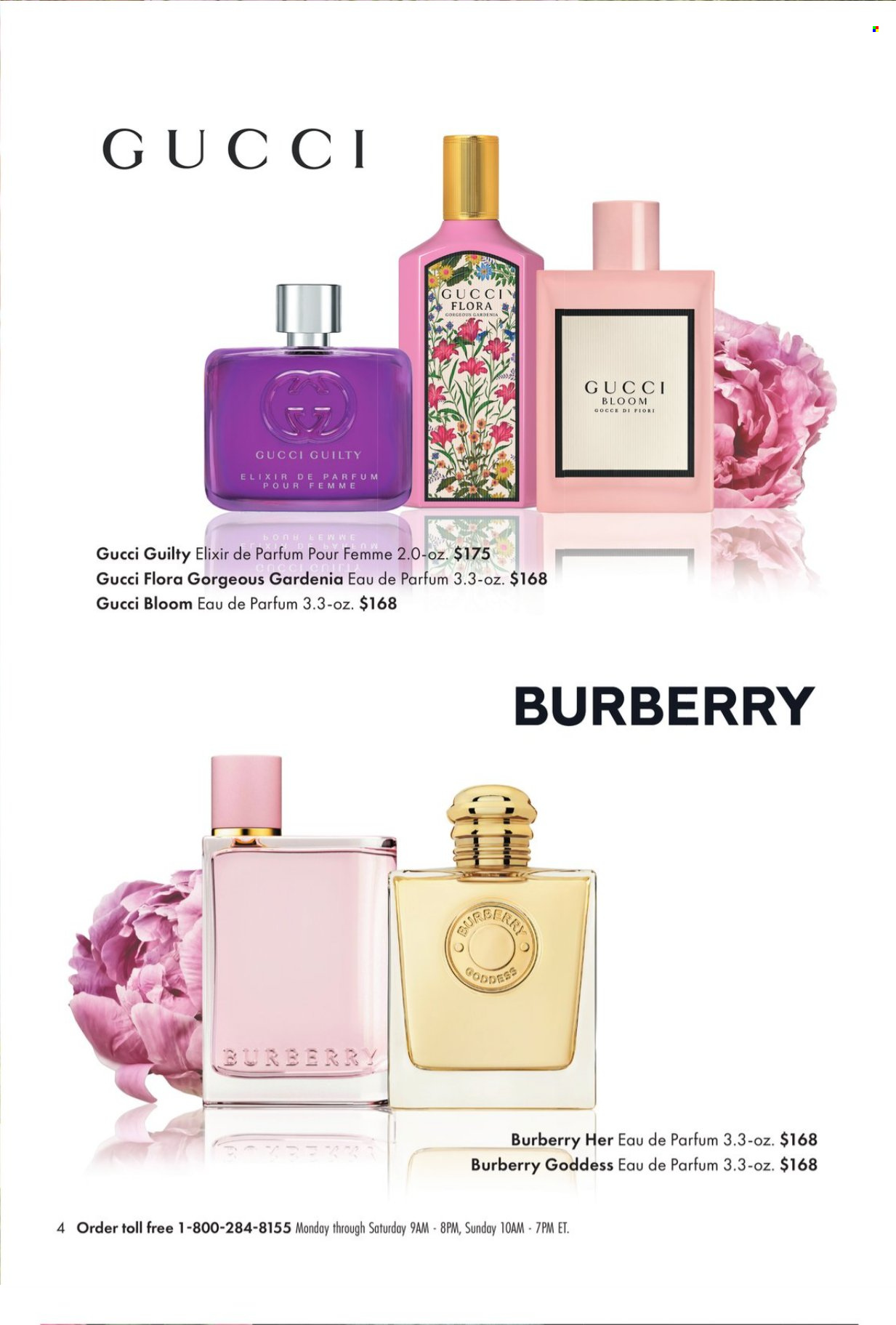 thumbnail - Boscov's Flyer - 04/25/2024 - 05/15/2024 - Sales products - Gucci, Burberry, eau de parfum. Page 4.