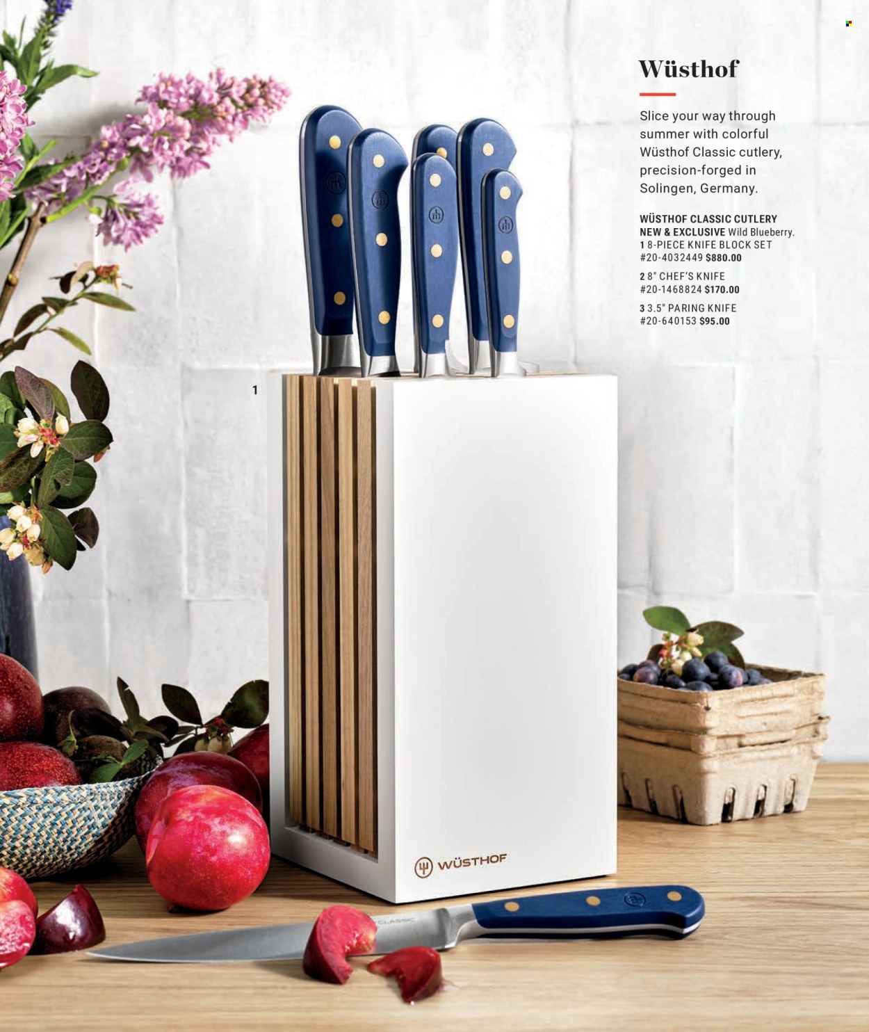 thumbnail - Williams-Sonoma Flyer - Sales products - knife, chef’s knife, knife block. Page 6.