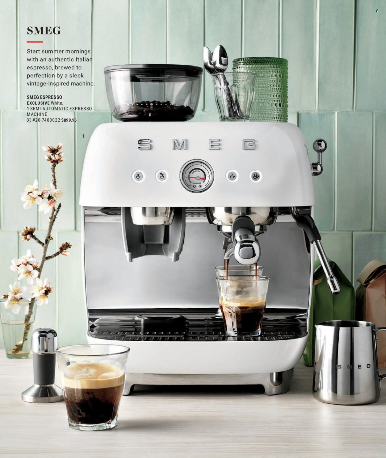 thumbnail - Williams-Sonoma Flyer - Sales products - Smeg, coffee machine, espresso maker. Page 10.