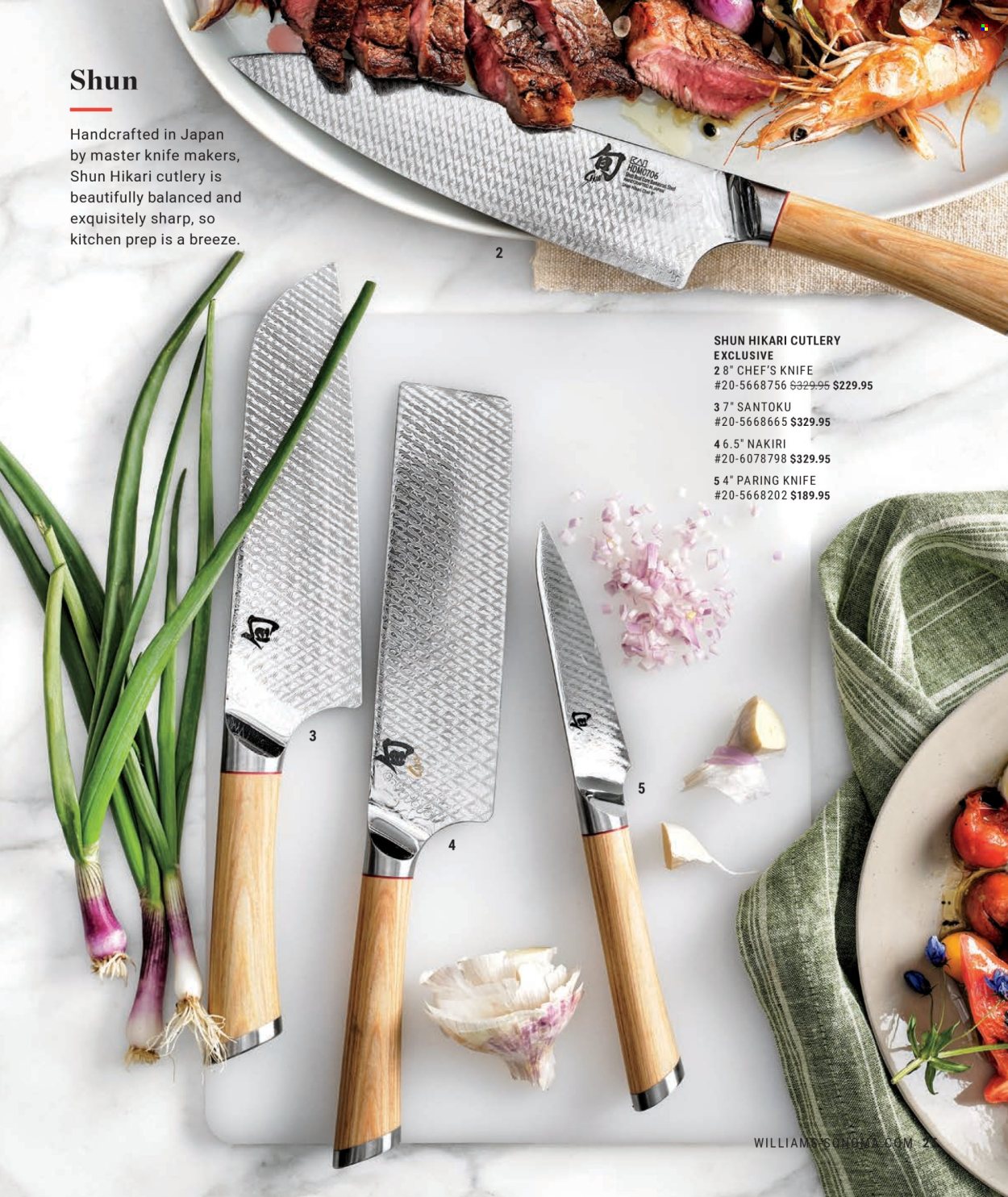 thumbnail - Williams-Sonoma Flyer - Sales products - knife, chef’s knife. Page 25.