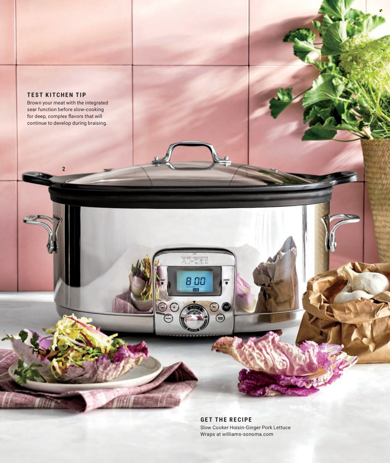 thumbnail - Williams-Sonoma Flyer - Sales products - wraps, hoisin sauce, slow cooker. Page 43.