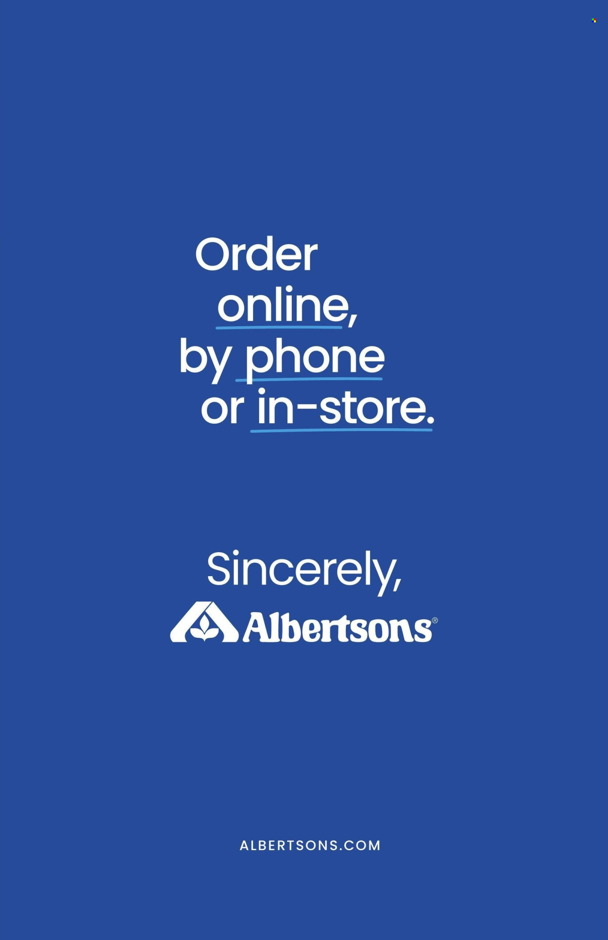 Albertsons ad - 11/09/2023 - 12/31/2024. Page 1