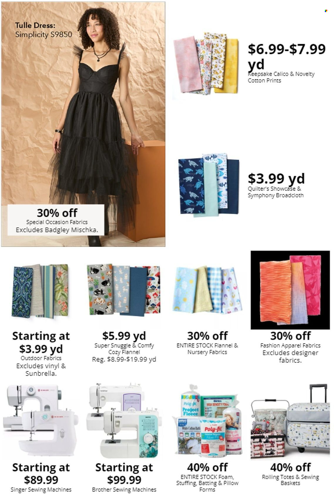 thumbnail - JOANN Flyer - 07/18/2024 - 07/31/2024 - Sales products - Brother, pillow, tote. Page 3.