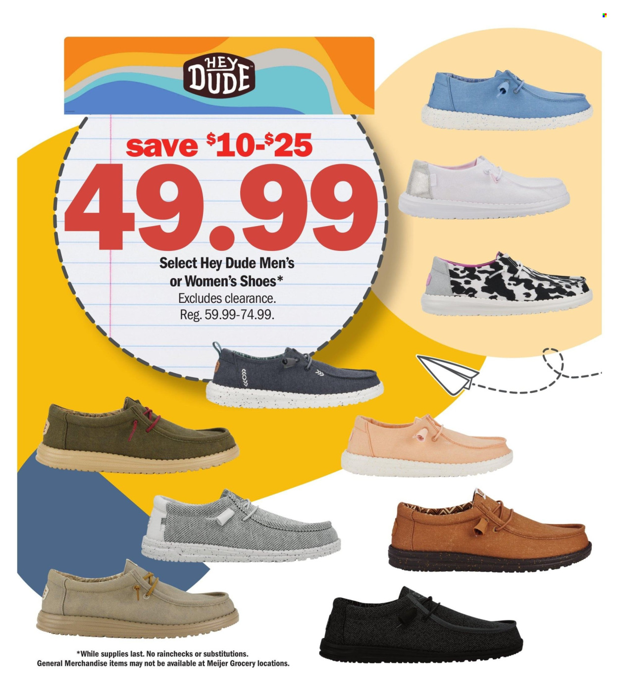 thumbnail - Meijer Flyer - 07/21/2024 - 07/27/2024 - Sales products - shoes. Page 10.