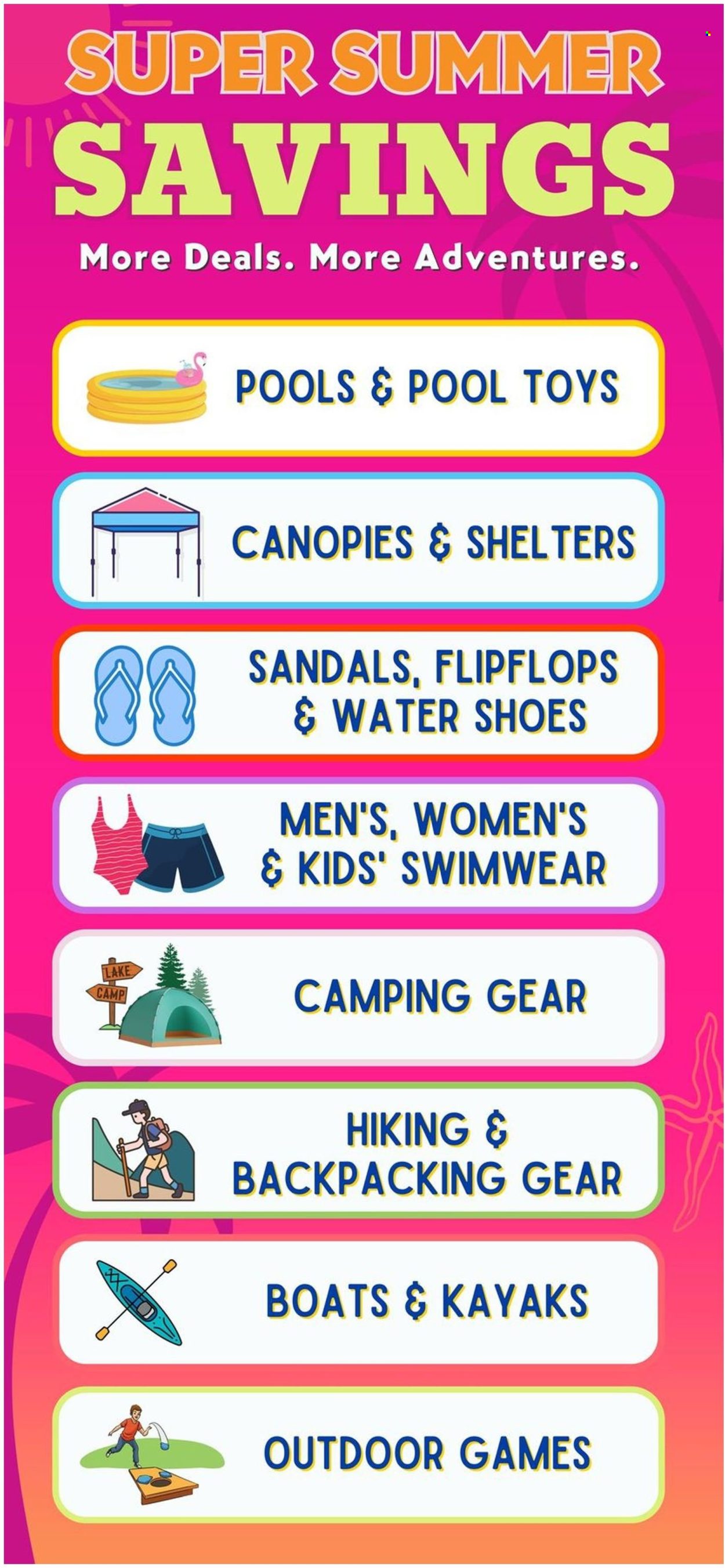 thumbnail - Big 5 Flyer - 07/21/2024 - 07/27/2024 - Sales products - sandals, shoes, water shoes, swimming suit. Page 5.