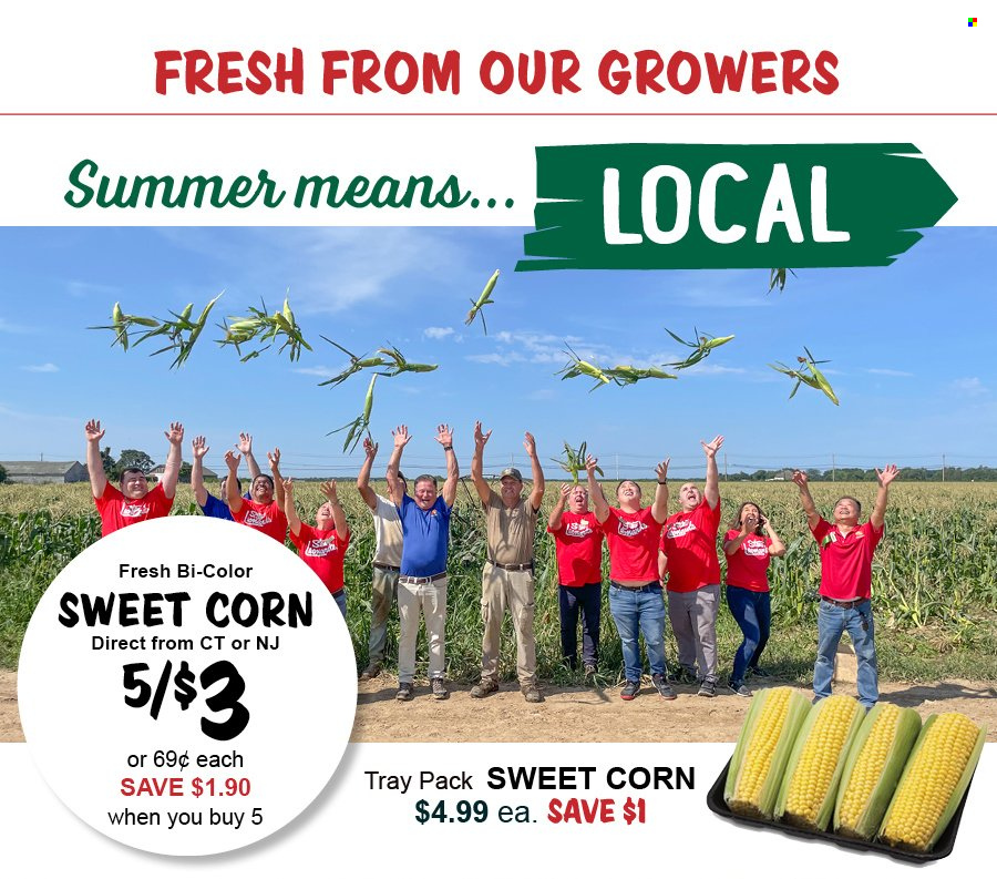 thumbnail - Stew Leonard's Flyer - 07/24/2024 - 07/30/2024 - Sales products - corn, sweet corn. Page 4.