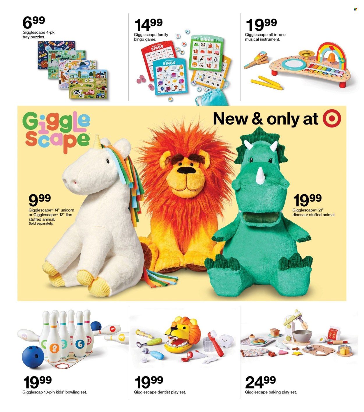 thumbnail - Target Flyer - 07/28/2024 - 08/03/2024 - Sales products - flour, tray, pin, play set, puzzle, dinosaur. Page 23.