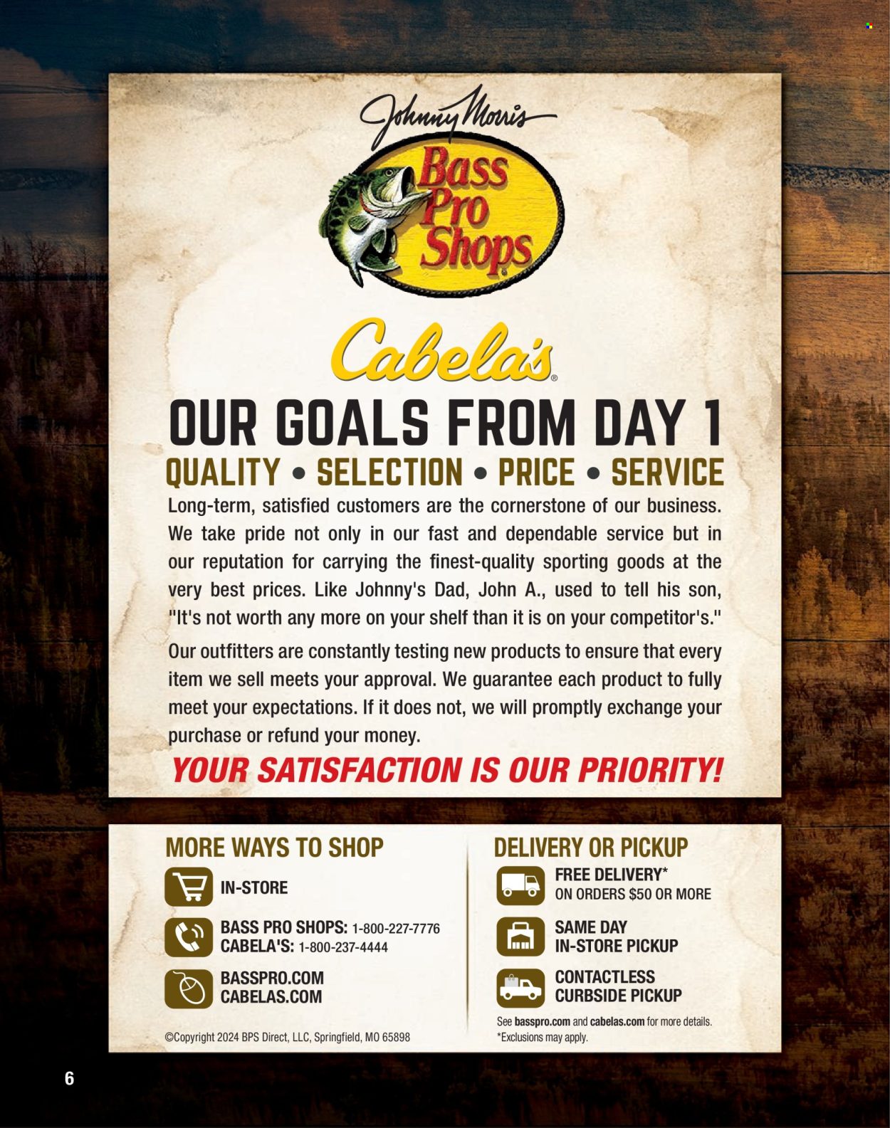 Cabela's ad. Page 1