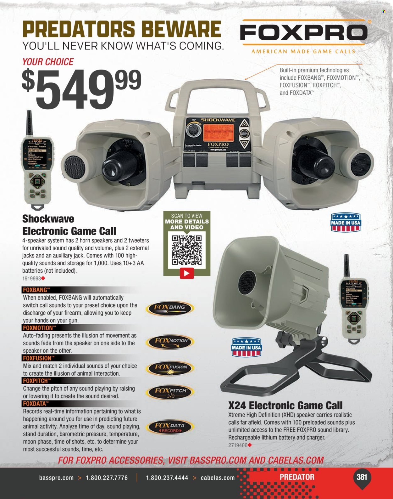 Cabela's ad. Page 1