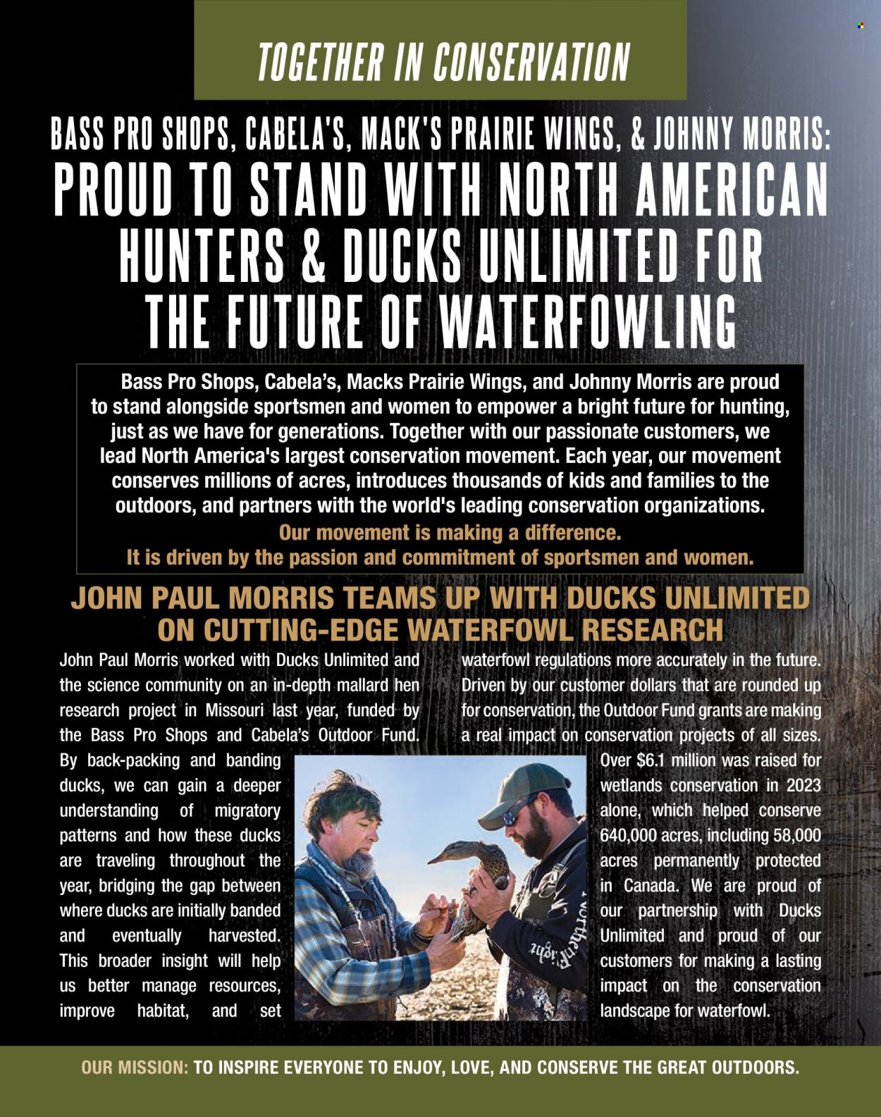 Cabela's ad. Page 1