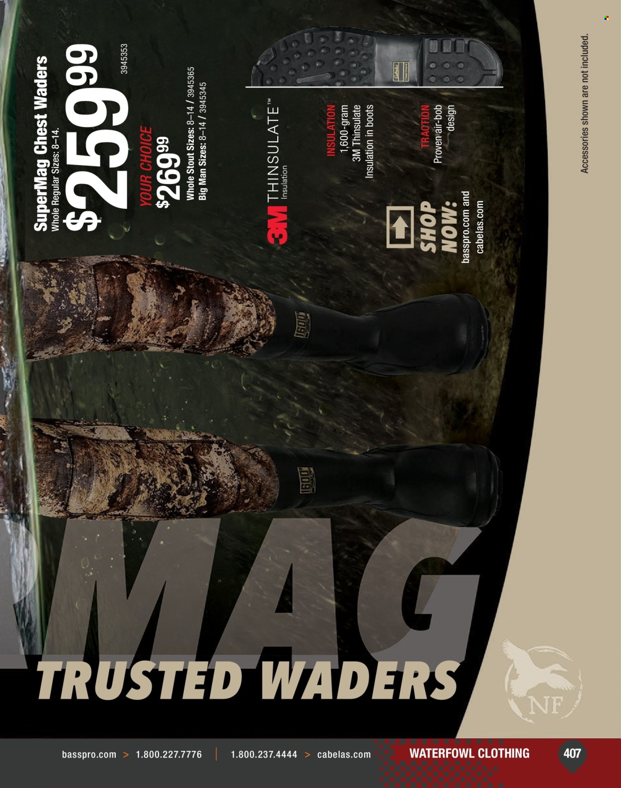 thumbnail - Cabela's Flyer - Sales products - boots. Page 407.