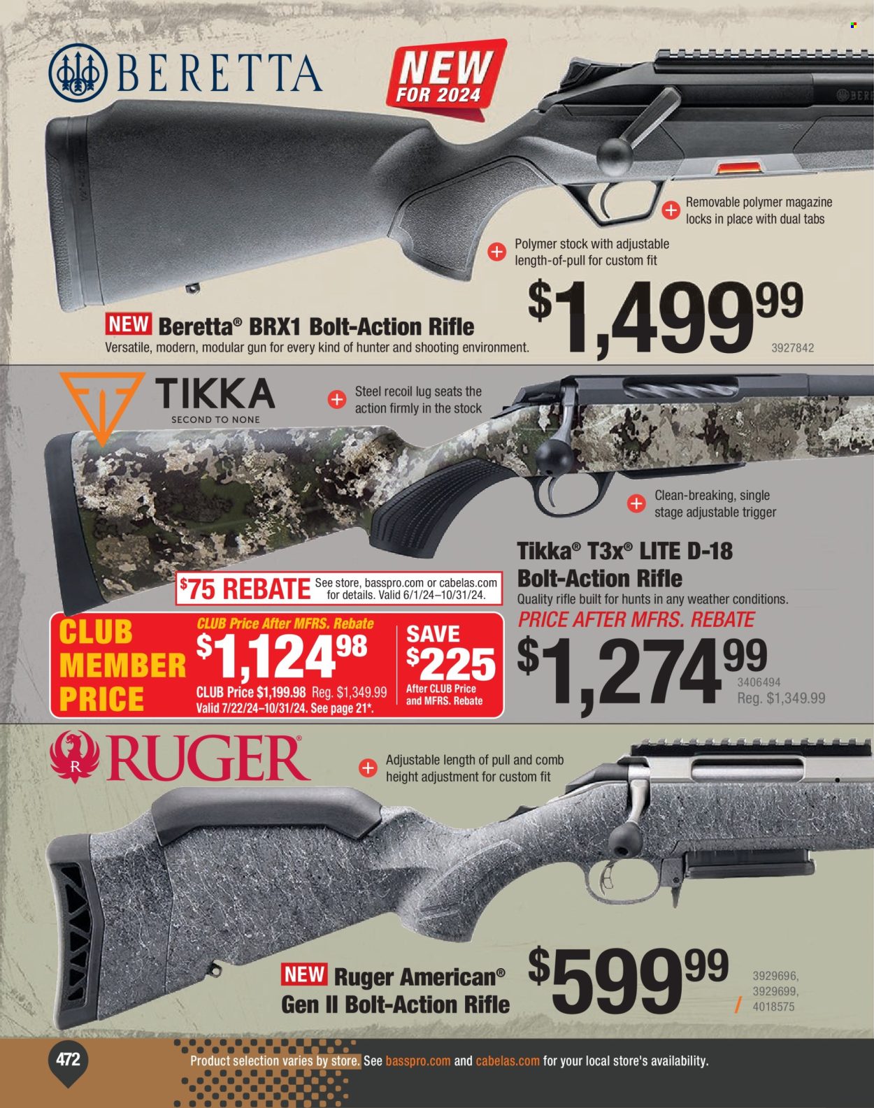 Cabela's ad. Page 1