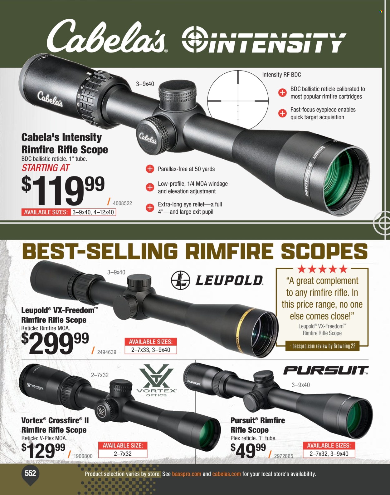 Cabela's ad. Page 1