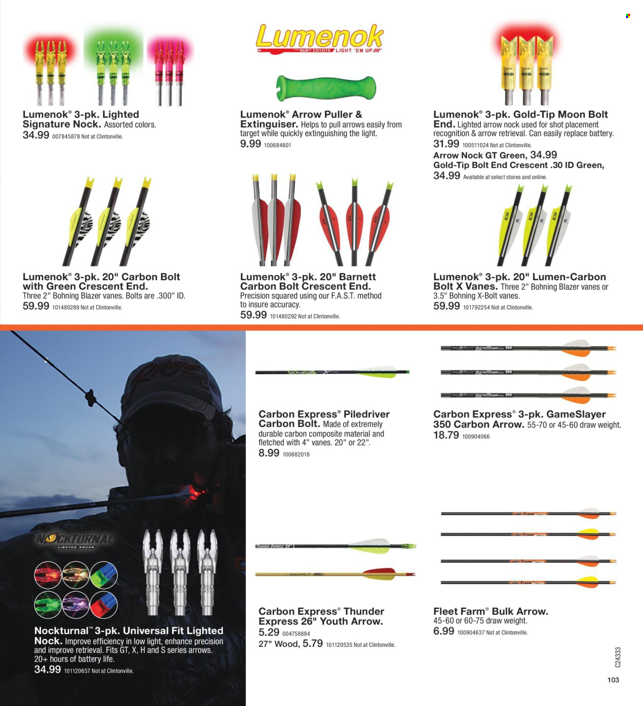 thumbnail - Fleet Farm Flyer - 08/08/2024 - 11/27/2024 - Sales products - Target, bolt. Page 103.