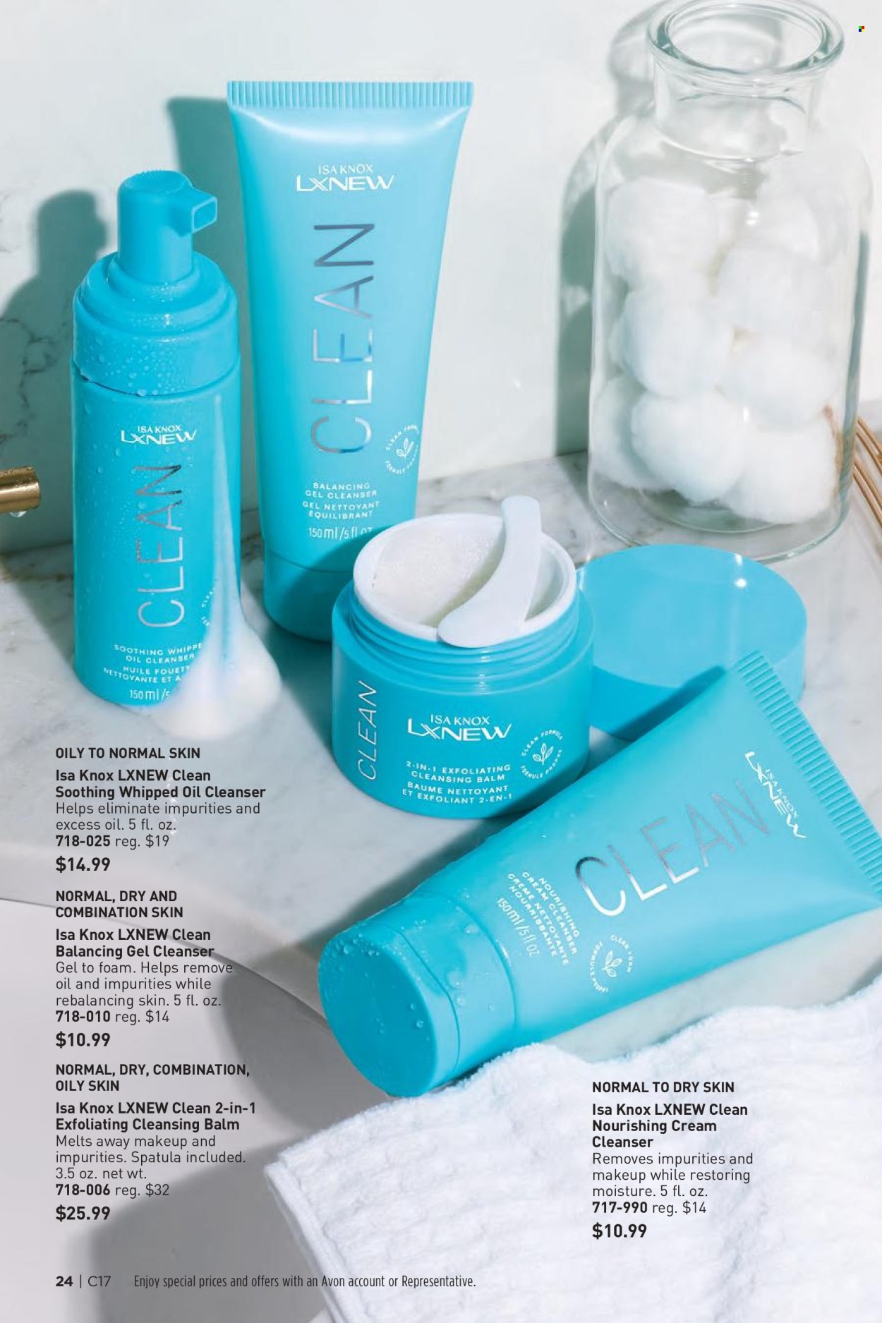 thumbnail - Avon Flyer - 08/14/2024 - 08/27/2024 - Sales products - Avon, cleanser. Page 24.