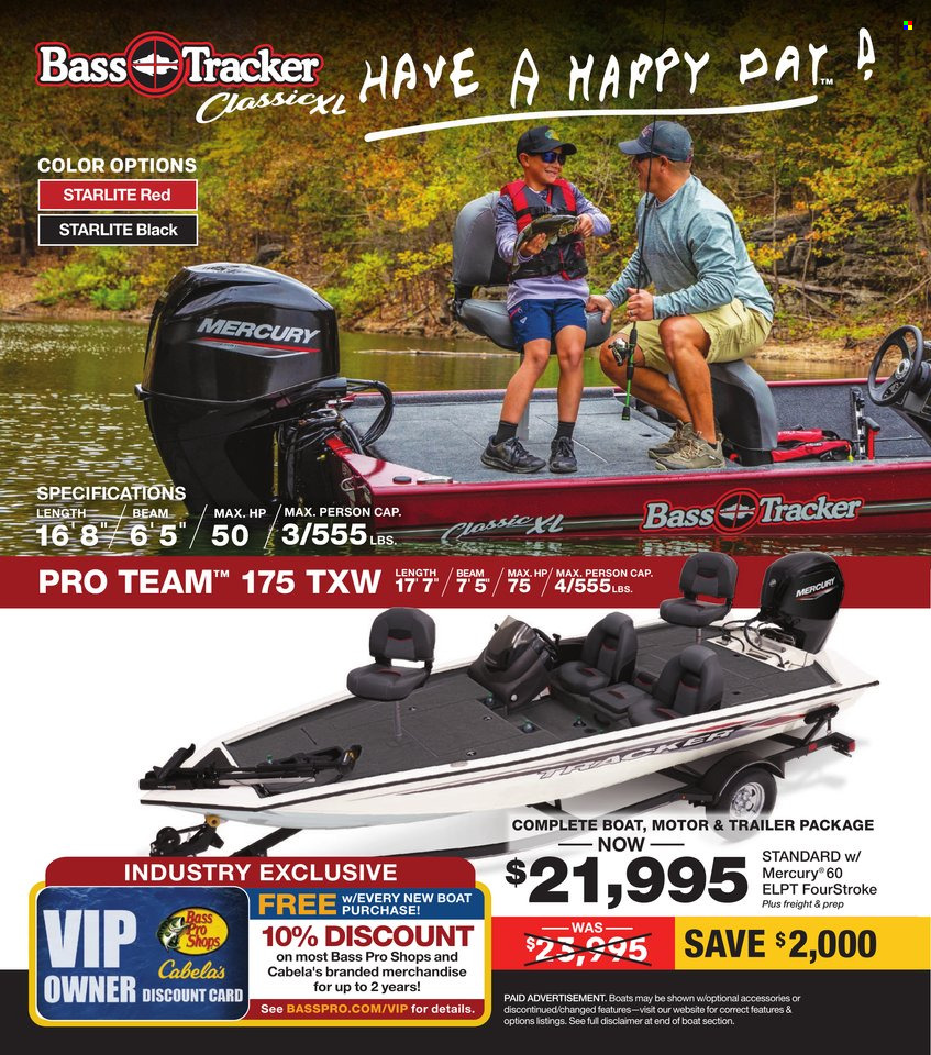 Bass Pro Shops ad. Page 1