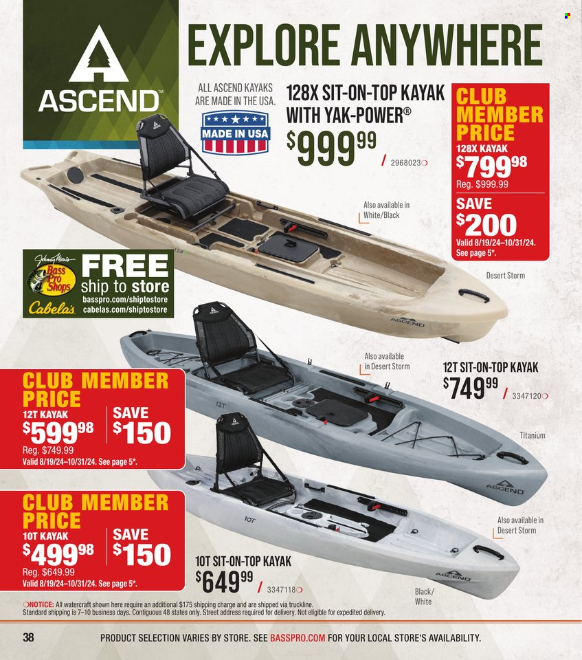 Bass Pro Shops ad. Page 1