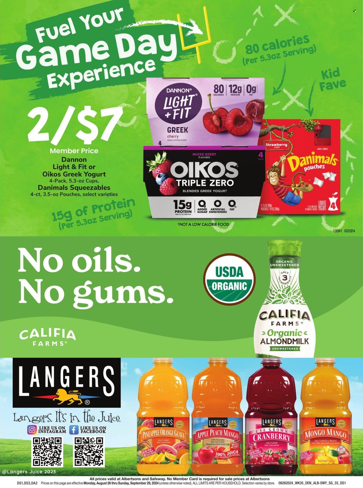 Safeway ad - 08/26/2024 - 09/29/2024. Page 12