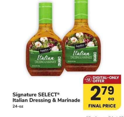 Signature SELECT® Italian Dressing & Marinade - 24 - oz