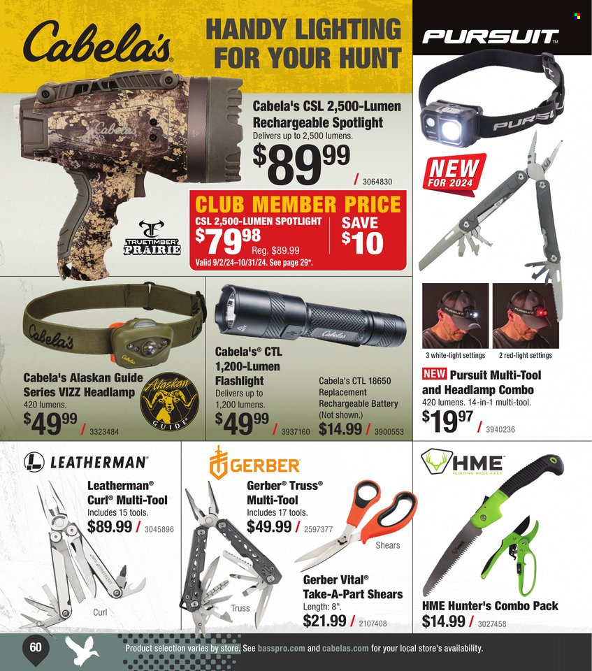 Bass Pro Shops ad. Page 60