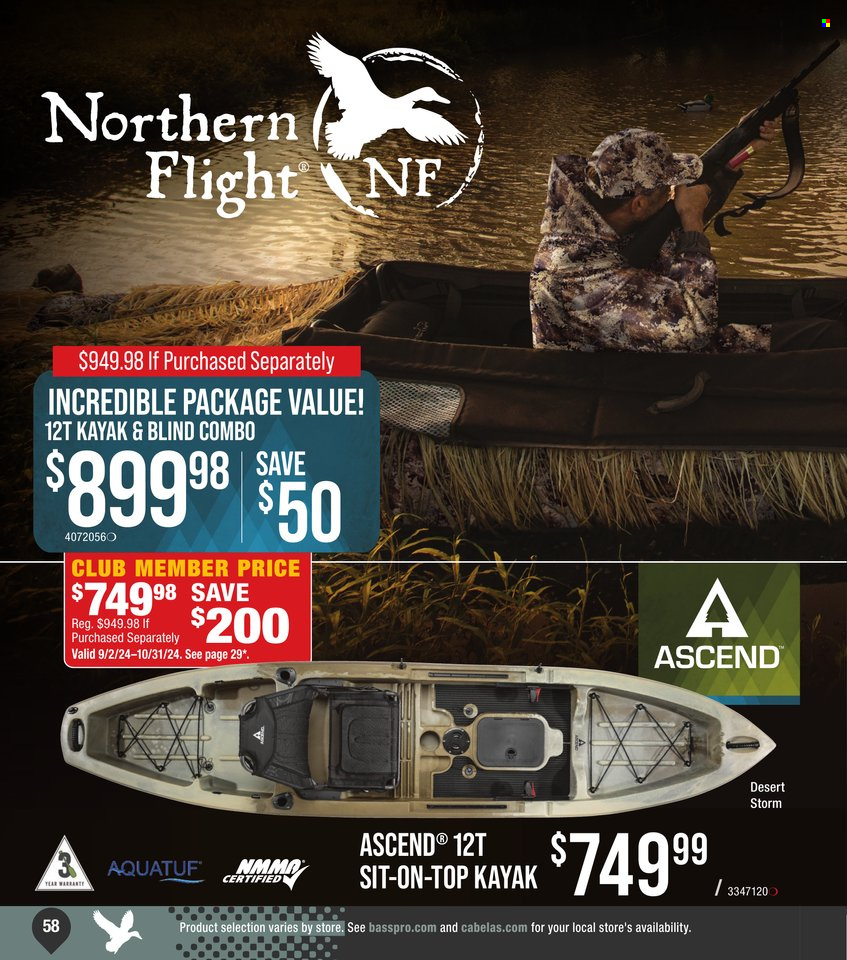 Cabela's ad. Page 1