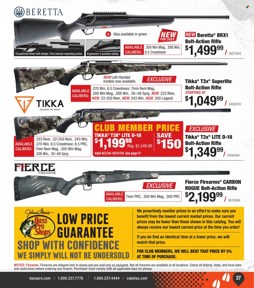 Cabela's ad. Page 1