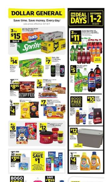 Dollar General Flyer - 09/01/2024 - 09/07/2024.