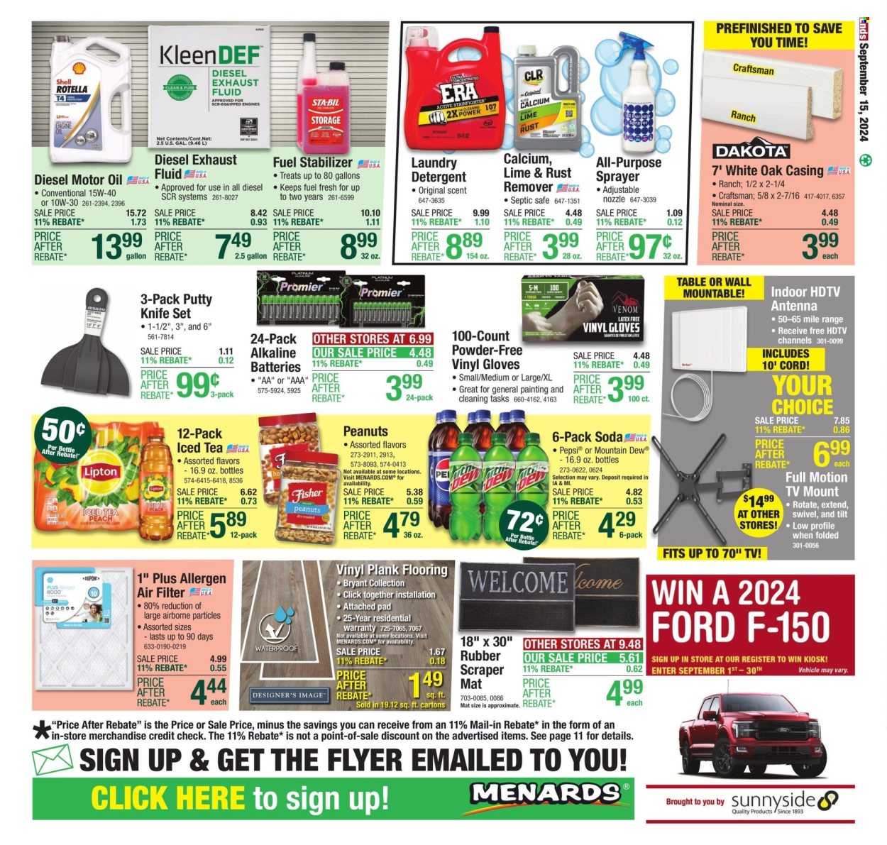 Menards ad - 09/05/2024 - 09/15/2024. Page 22