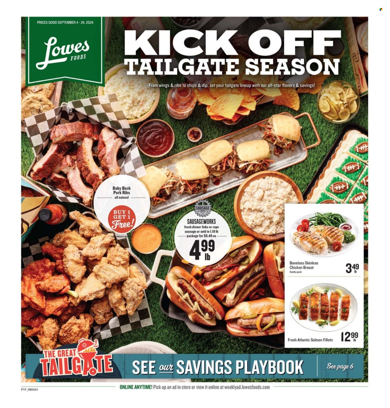 Lowes Foods ad - 09/04/2024 - 09/24/2024. Page 1