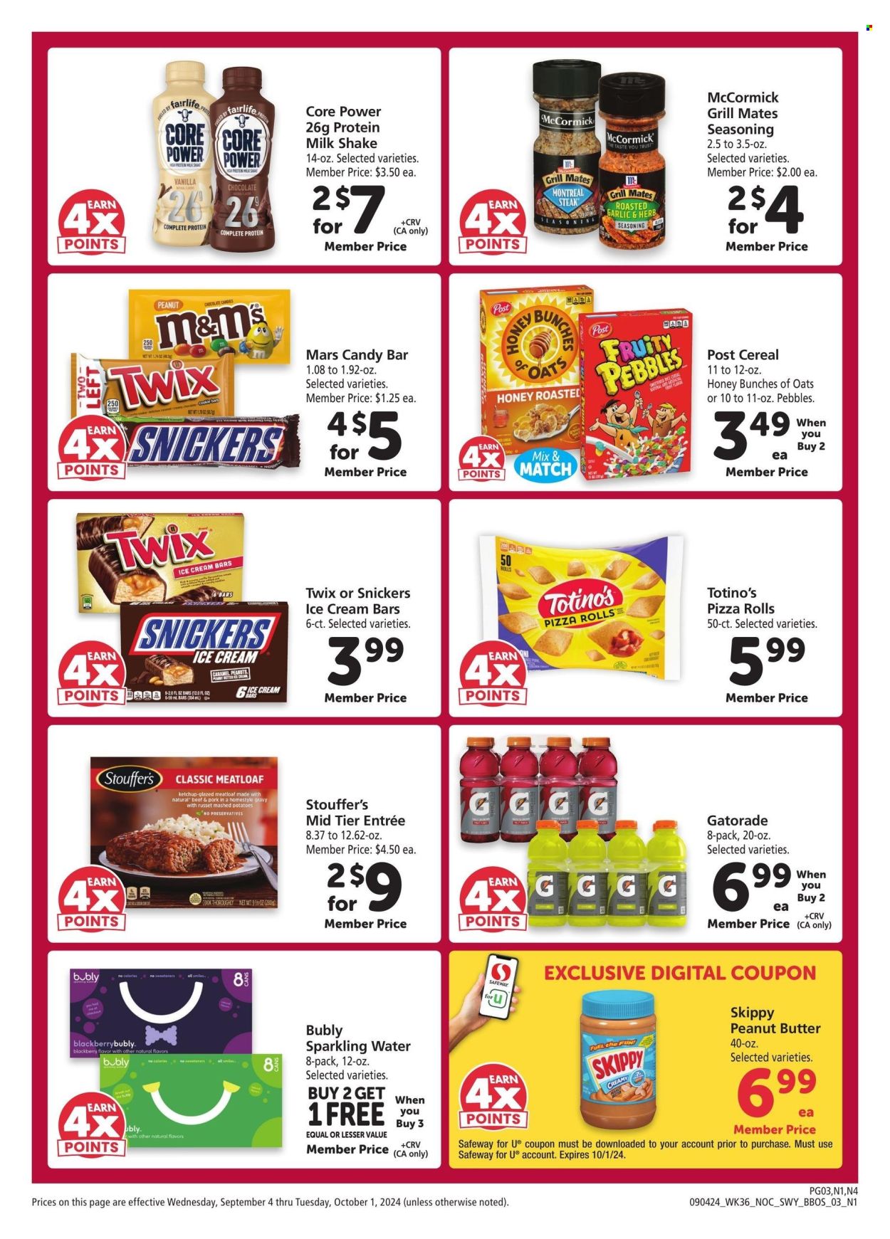 Safeway ad - 09/04/2024 - 10/01/2024. Page 3