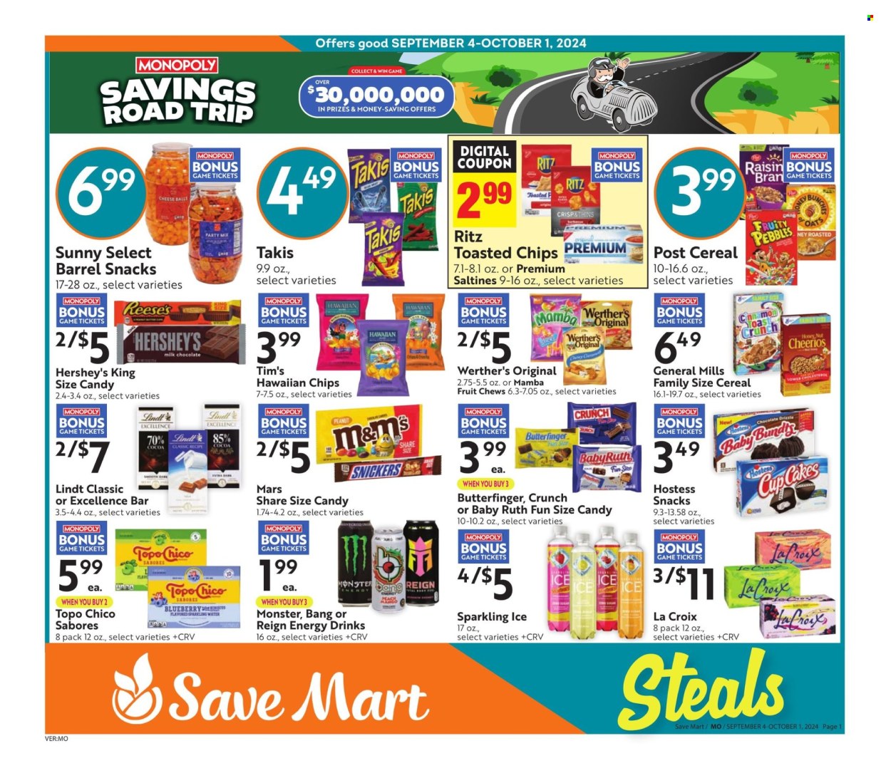 Save Mart ad - 09/04/2024 - 10/01/2024. Page 1