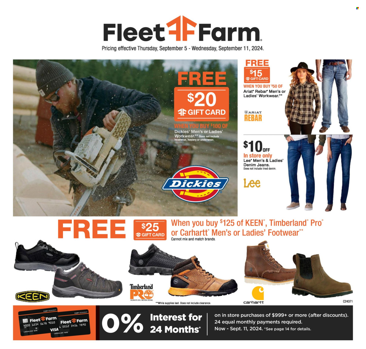 Fleet Farm ad - 09/05/2024 - 09/11/2024. Page 1