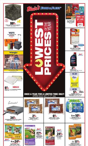 Blain's Farm & Fleet Flyer - 09/05/2024 - 09/11/2024.