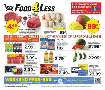 Food 4 Less Flyer - 09/11/2024 - 09/17/2024.