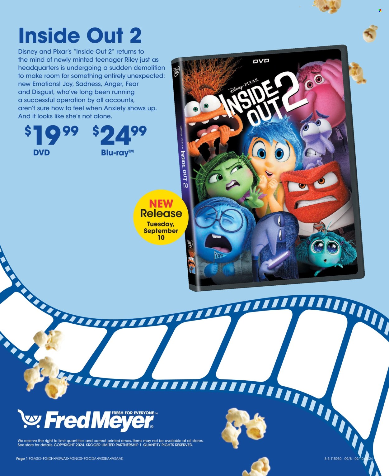 Fred Meyer ad - 09/08/2024 - 09/10/2024. Page 1