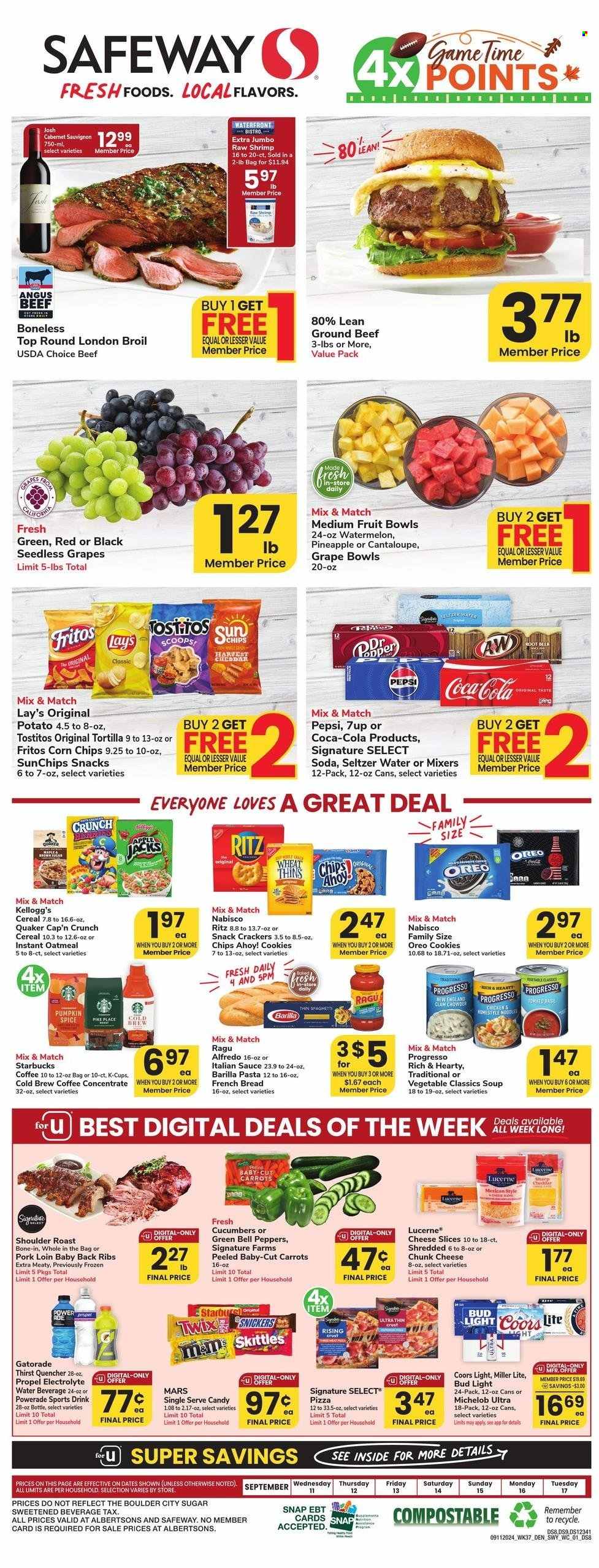 Safeway ad - 09/11/2024 - 09/17/2024. Page 1