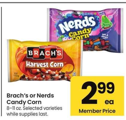 Brach's or Nerds Candy Corn - 8-11 oz. Selected varieties